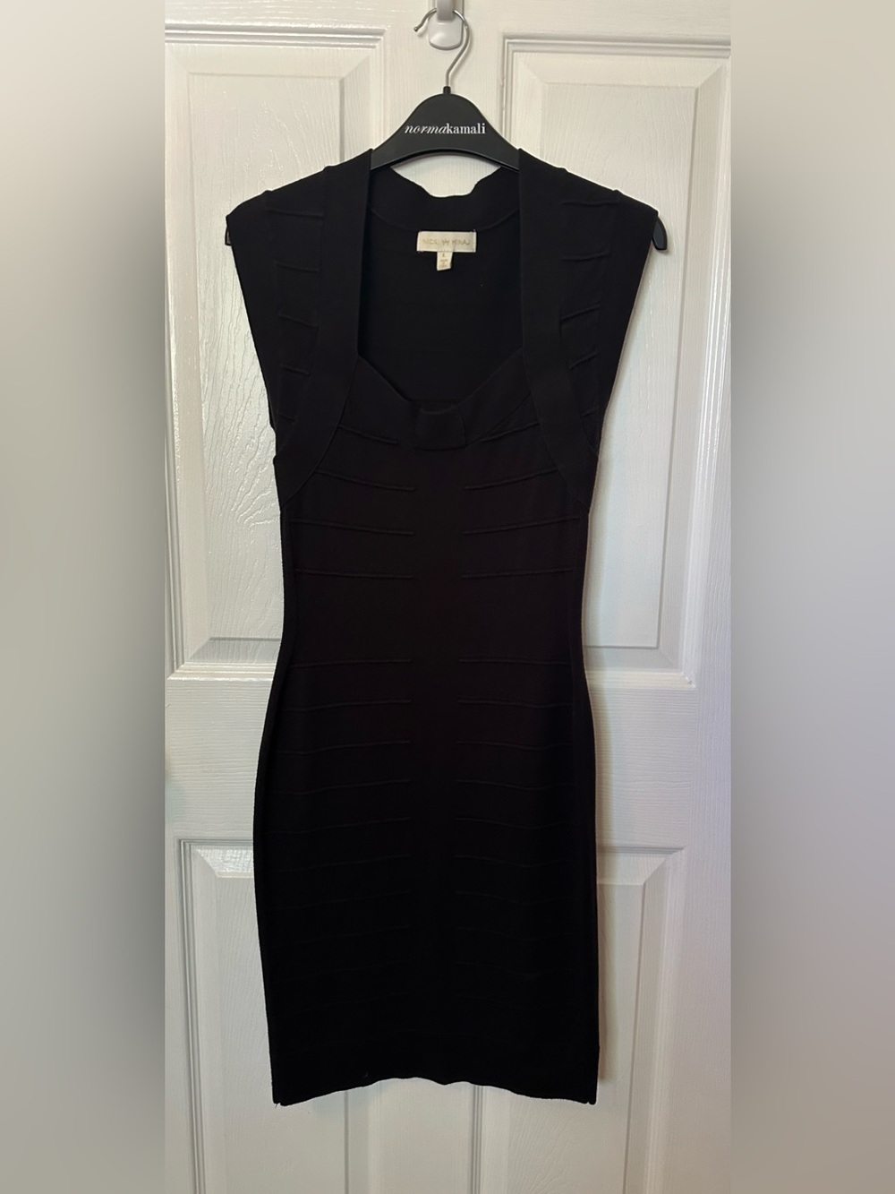Nikki Minaj Black Bodycon “Bandage” Dress Sz L